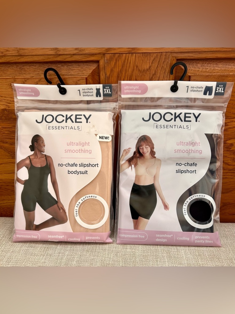 Womens Jockey Essentials Ultralight smoothing slipshort & bodysuit 3XL